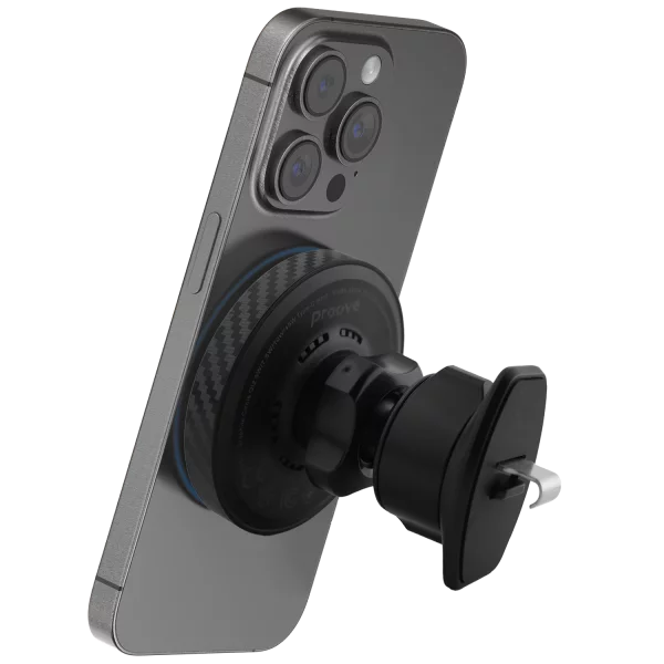 Autohalterung mit kabellosem Ladegerät Proove Graphite Circle Qi2 15W - Foto 2