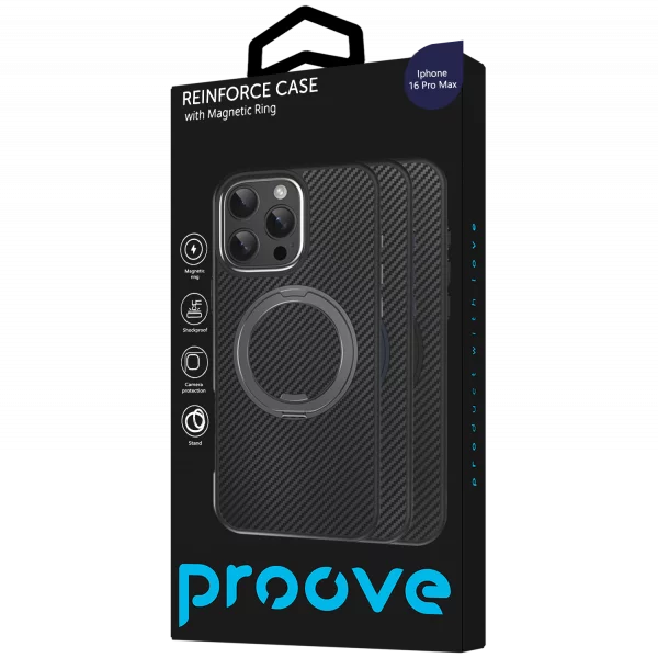 Proove Reinforce Case with Magnetic Ring iPhone 16 Pro Max - Photo 2
