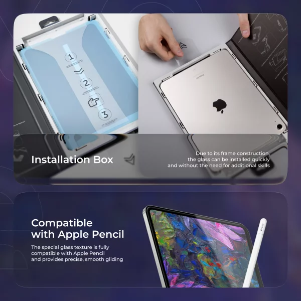 Protective glass Proove Paper-like Installation Box iPad Pro 11 2018-2022/ Air 10.9 2020-2022 - Foto 6
