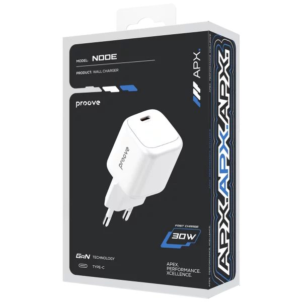Мережевий зарядний пристрій Proove APX Node 30W GaN (Type-C) - фото 4