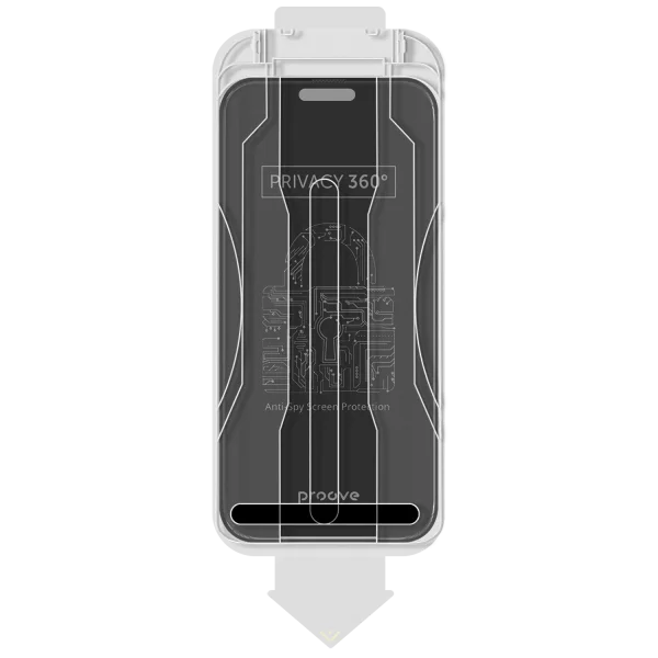 Protective glass Proove Privacy 360 Installation Box iPhone 14 Pro/15/16 - Photo 1
