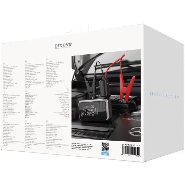 Car Jump Starter Proove 2 in 1 Air Jump + Pump 10400mAh 1000A - 照片 11