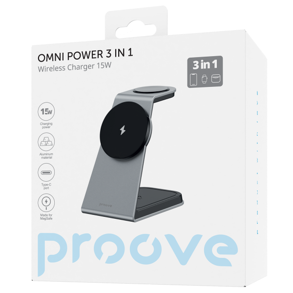 Wireless charger Proove Omni Power 3 in 1