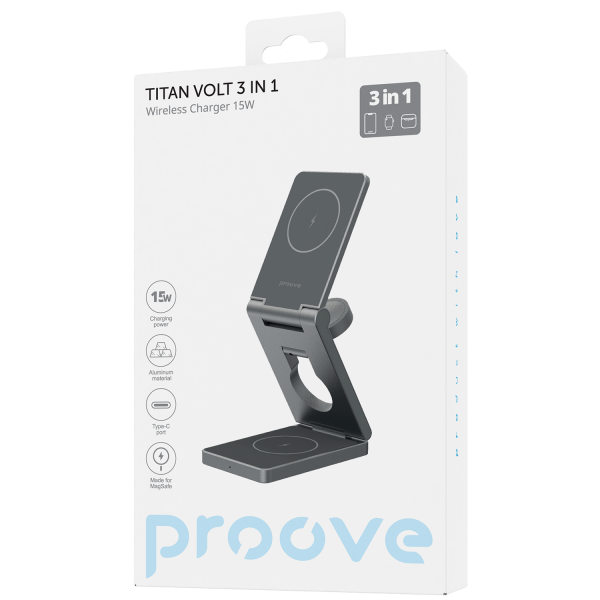 Wireless charger Proove Titan Volt 3 in 1