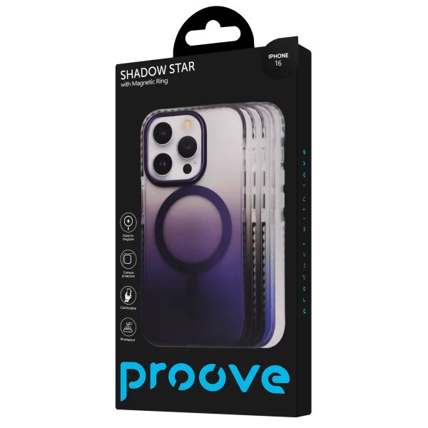 Proove Shadow Star Case with Magnetic Ring iPhone 16 - Photo 2