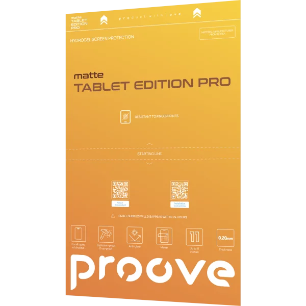 Protective hydrogel film Proove Hydrogel Screen Protection TABLET EDITION PRO Matte - Photo 1