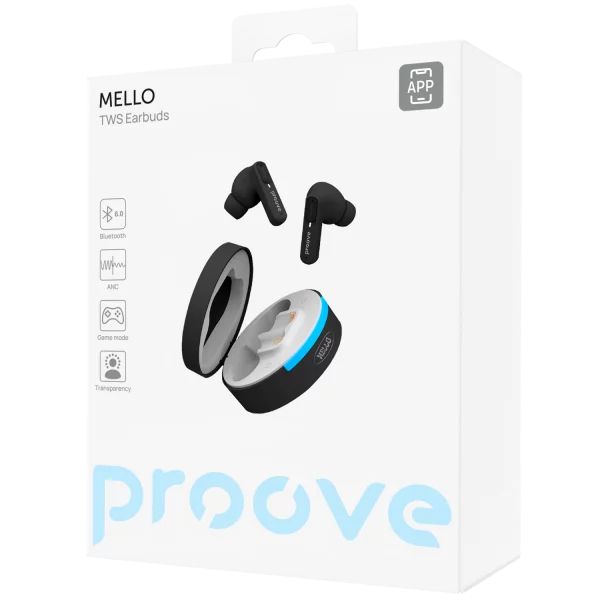 Wireless Earphones Proove Mello TWS with ANC (APP) - fotoğraf 1